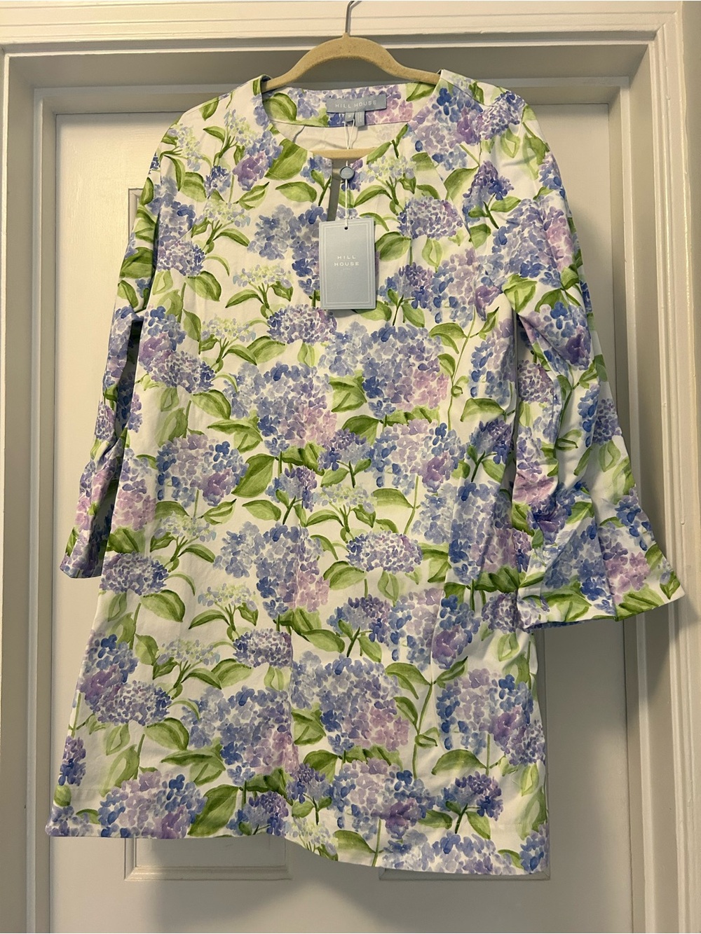 Hill House Home Artemis Shift Dress in Blue Hydrangea NTW Size Small - Picture 4 of 6